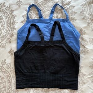 All in motion active tops blue/black XL